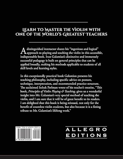 Principles of Violin Playing and Teaching