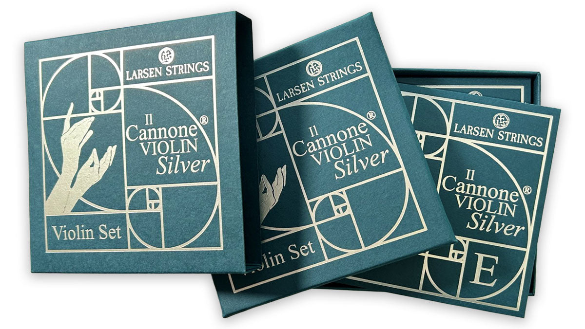 Il Cannone Silver Violin Set